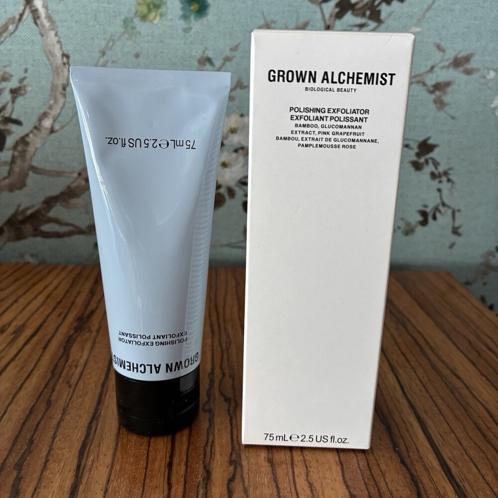 Grown Alchemist Polishing Exfoliator Facial Pink Grapefruit Extract 2.5oz/75ml